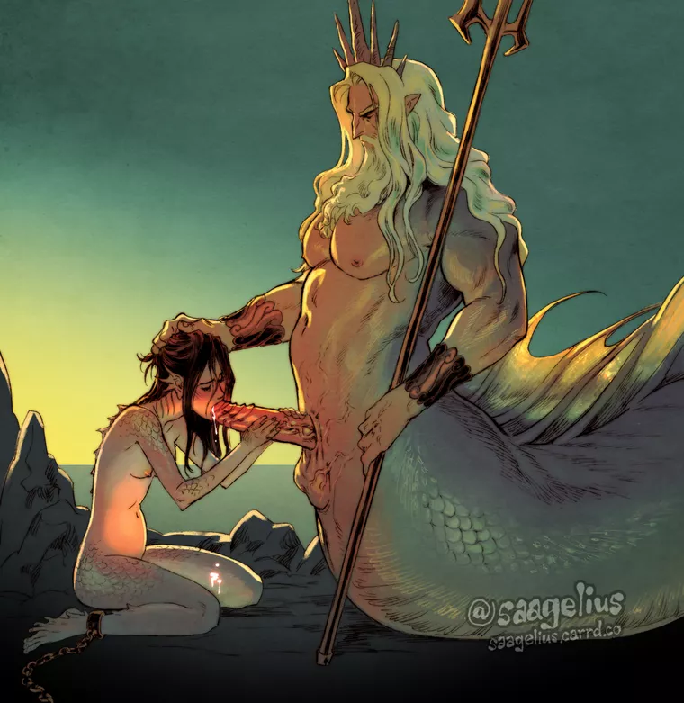 The ruler of the sea claiming his subject (saagelius)