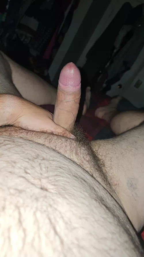 Wife is asleep next to me. And I'm rock hard for some dick
