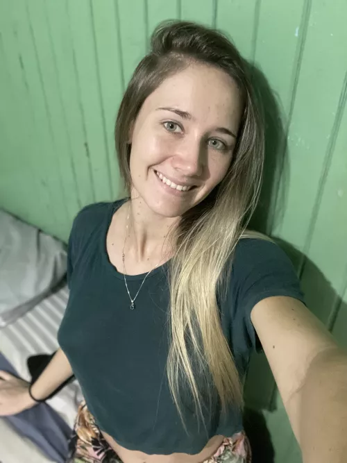 I’m really happy waiting for you here in my room