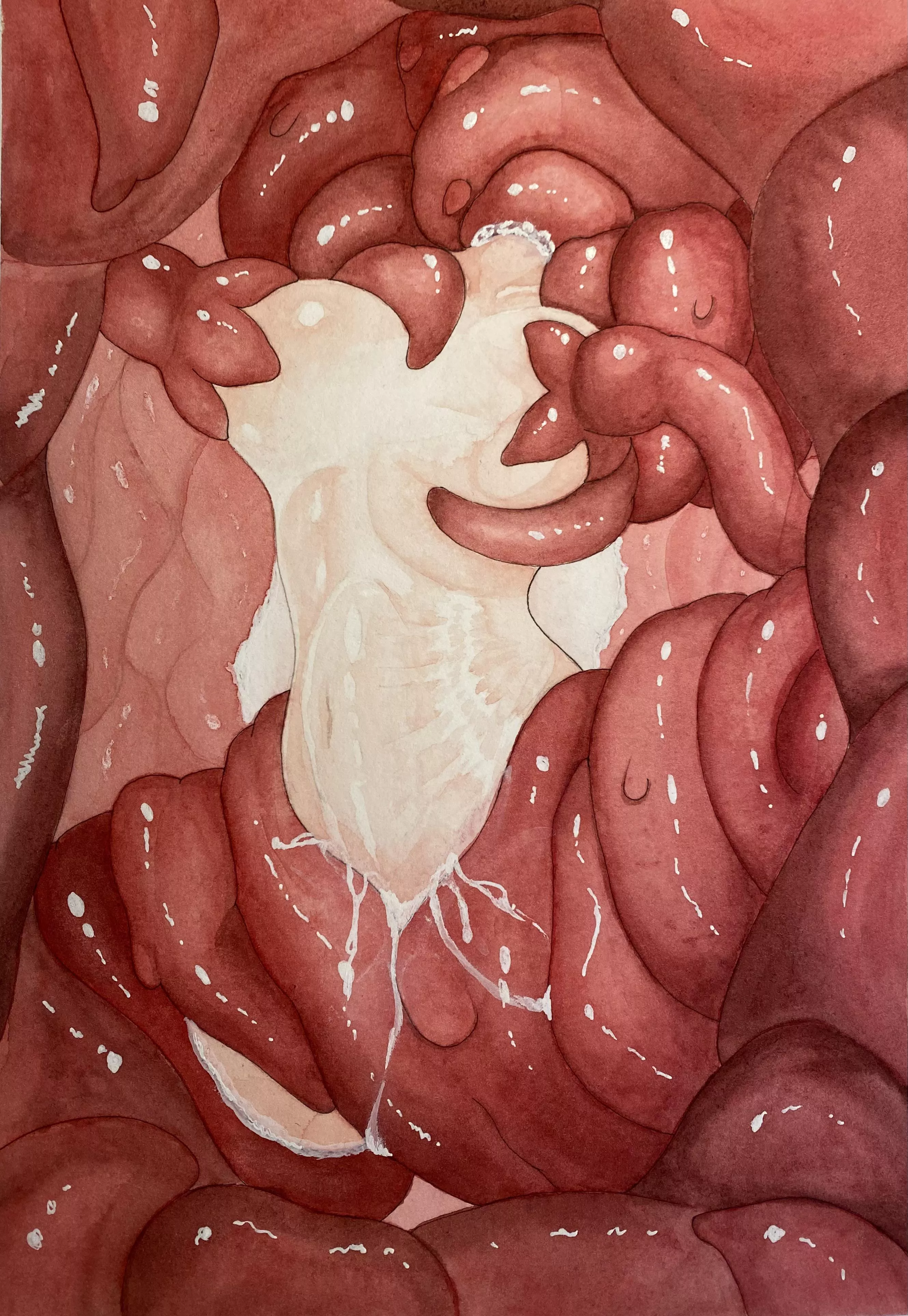 Made a new watercolor tentai 