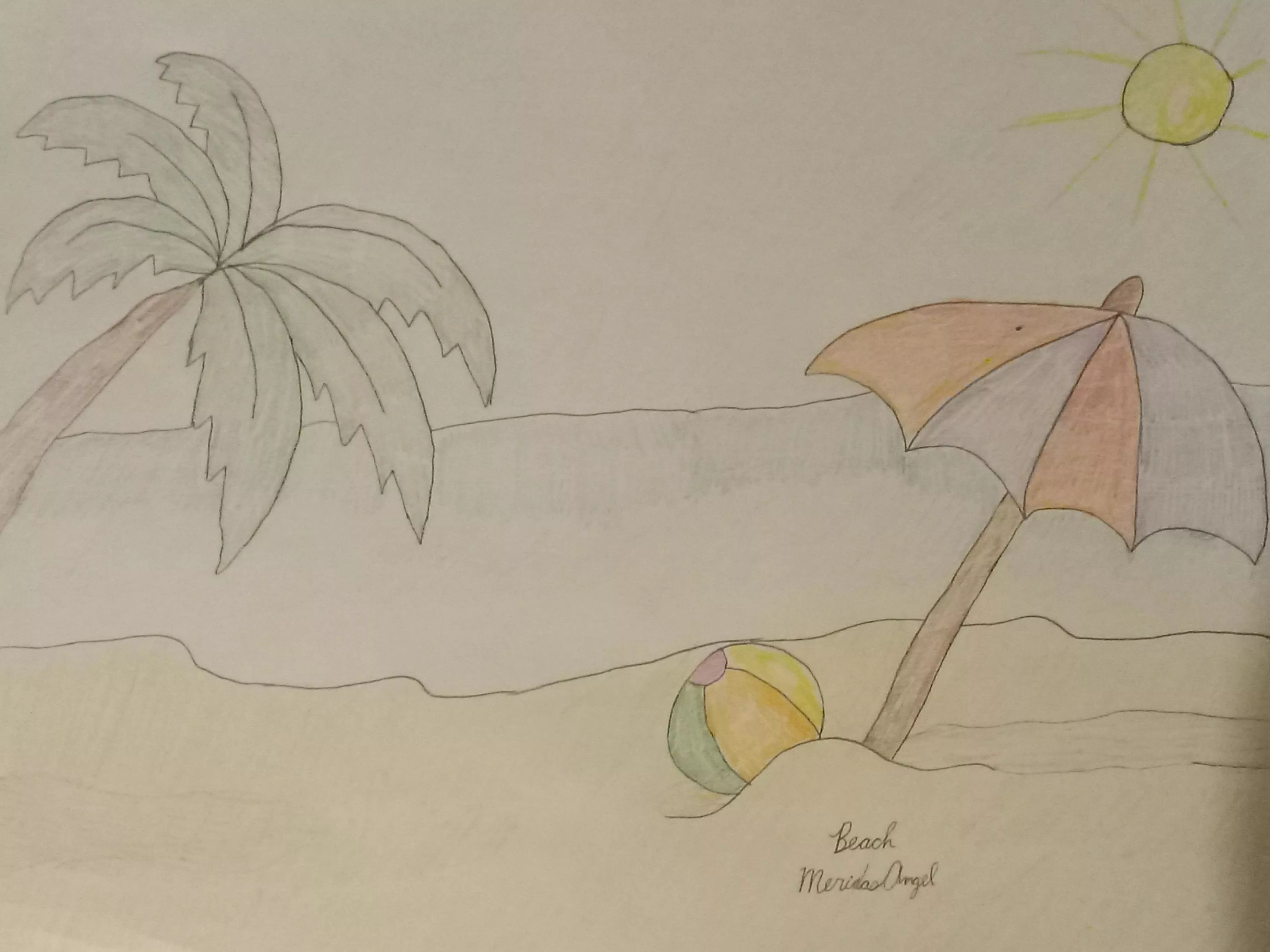 My beach drawing