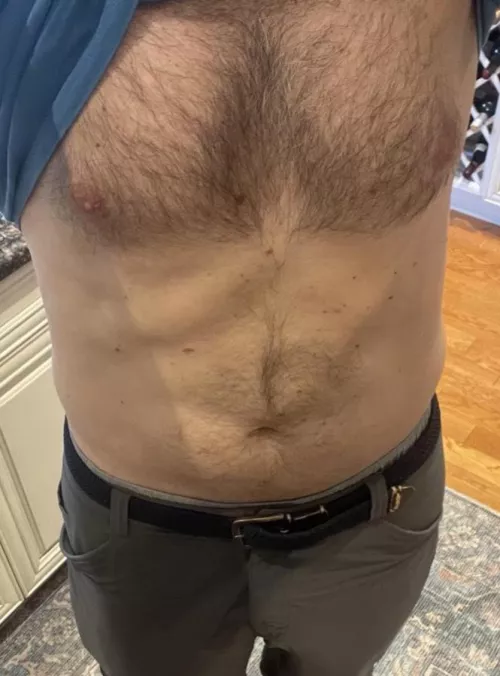 My hairy dad-chest. Come and run your fingers through.