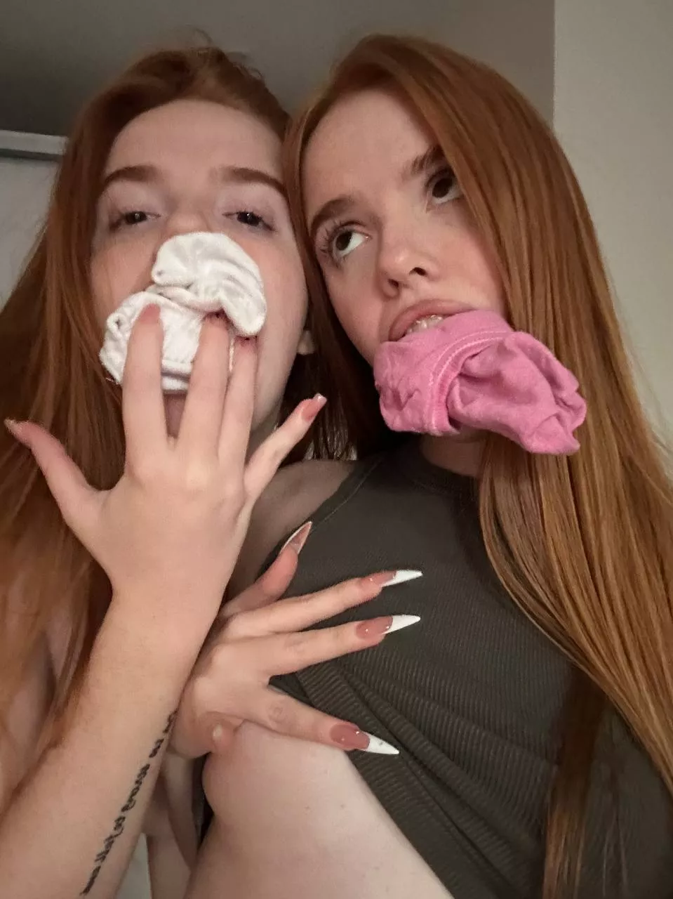 She shut my mouth with her socks and I did the same