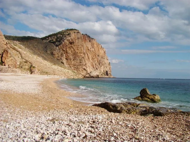 Wild beach near the Black Sea
