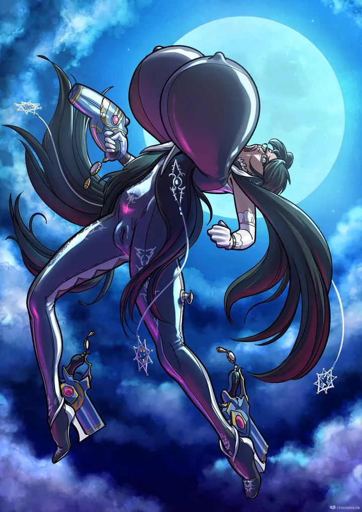 Bayonetta Takes Flight! (BE, inflation, floating, huge boobs)