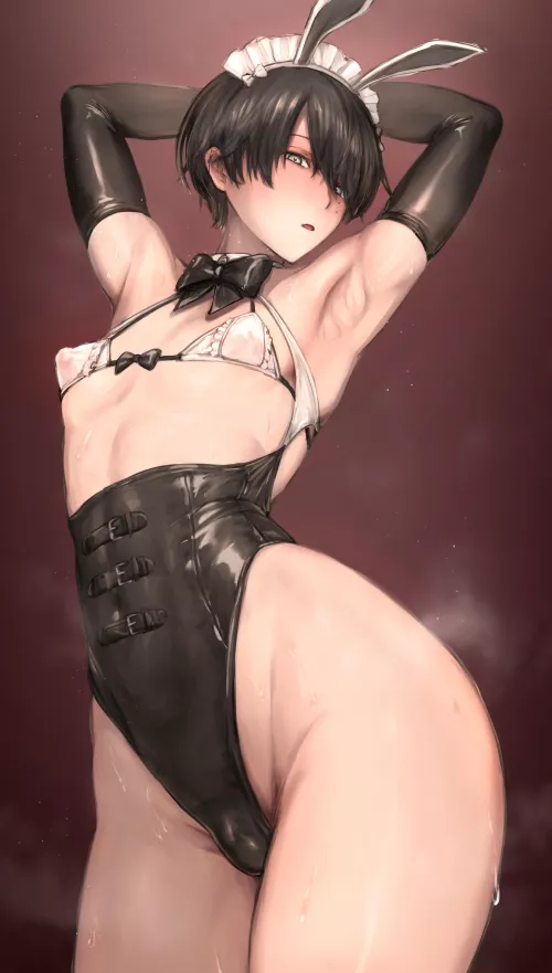 Bunny boi with a small bulge~