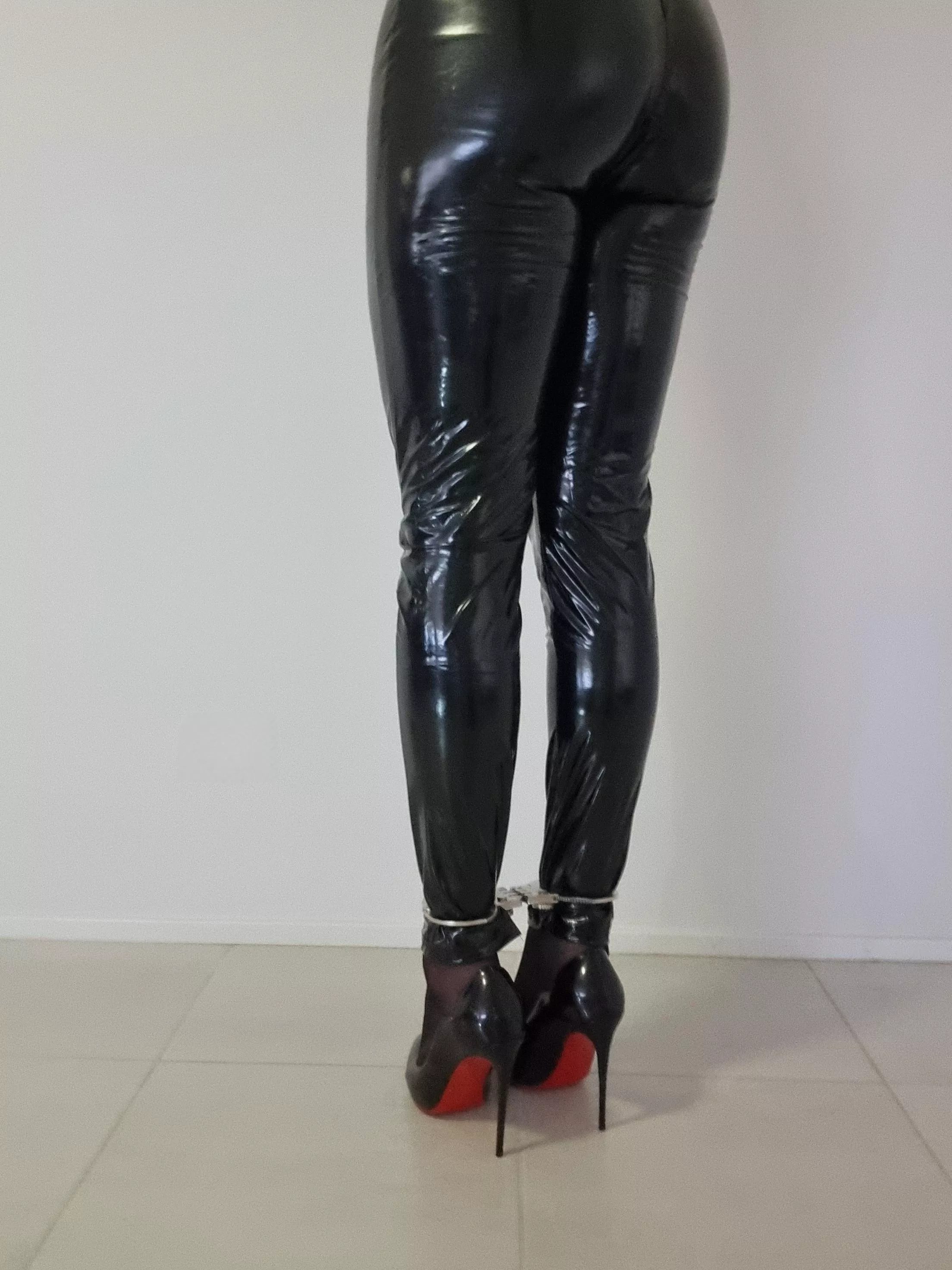 Cuffed tightly in hinged cuffs