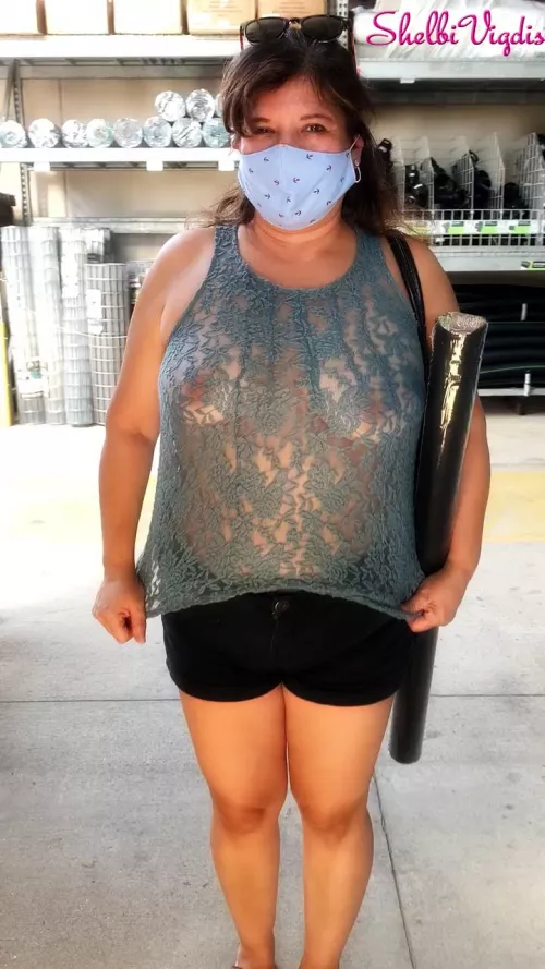 From the COVID days. See thru at Lowe's