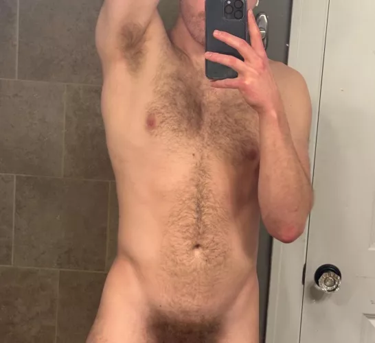 hairy in a few places 