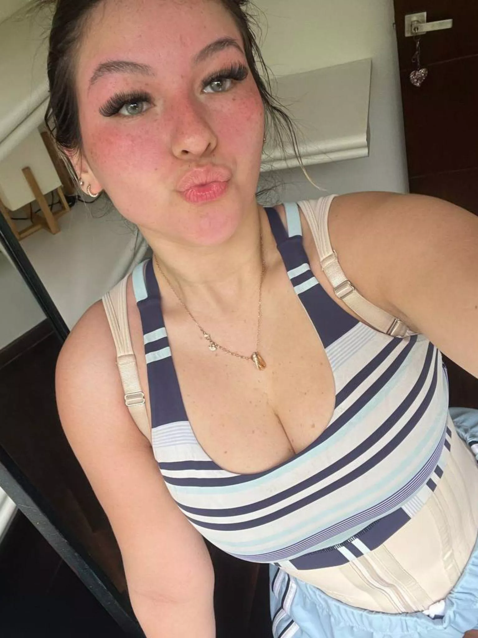 I hope I look sexy with this little cleavage