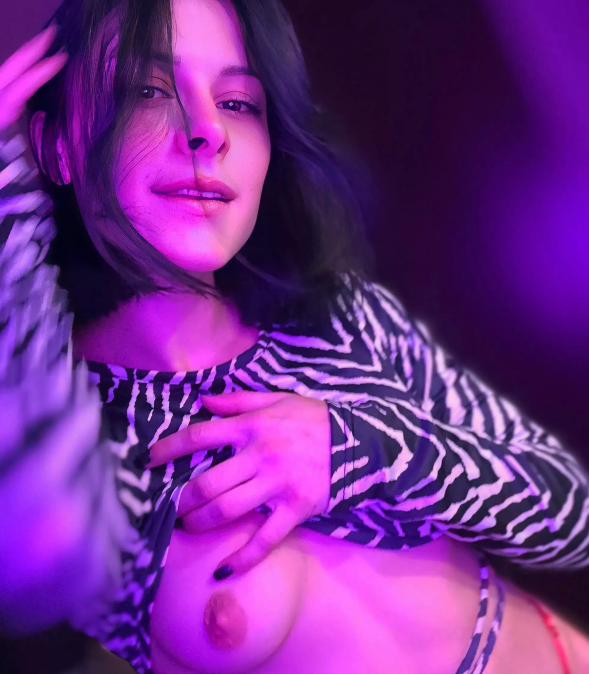 in the neon light, I'm naked before you