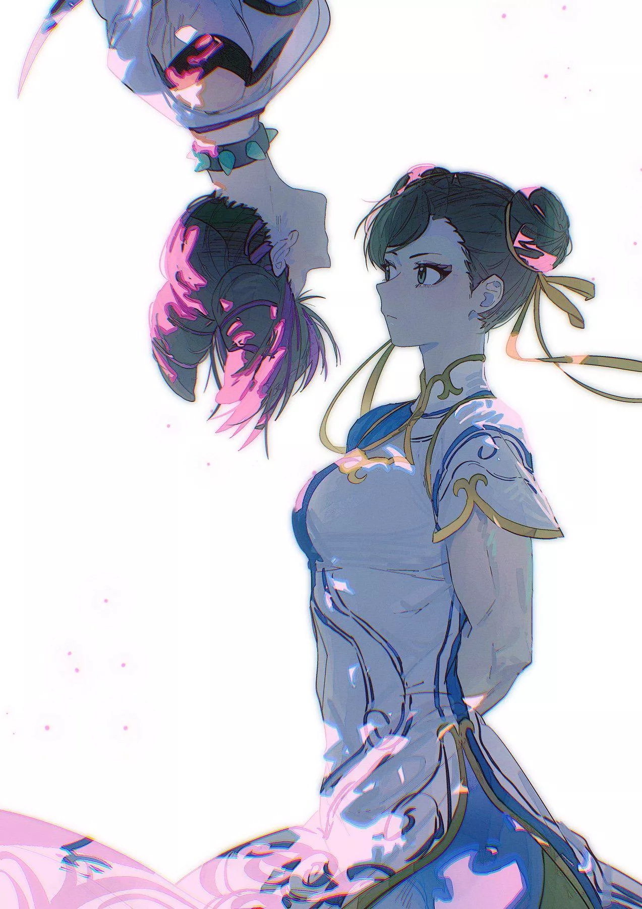 Juri Han and Chun-Li [@yumi_xsh]
