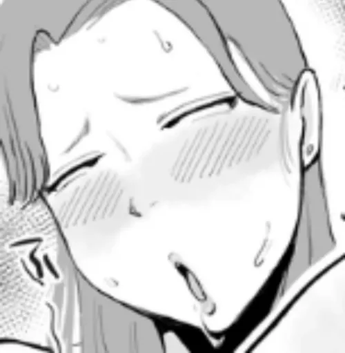 Mono: 1girl, close-up, blush, sweat, parted hair, long hair, half-closed_eyes, saliva