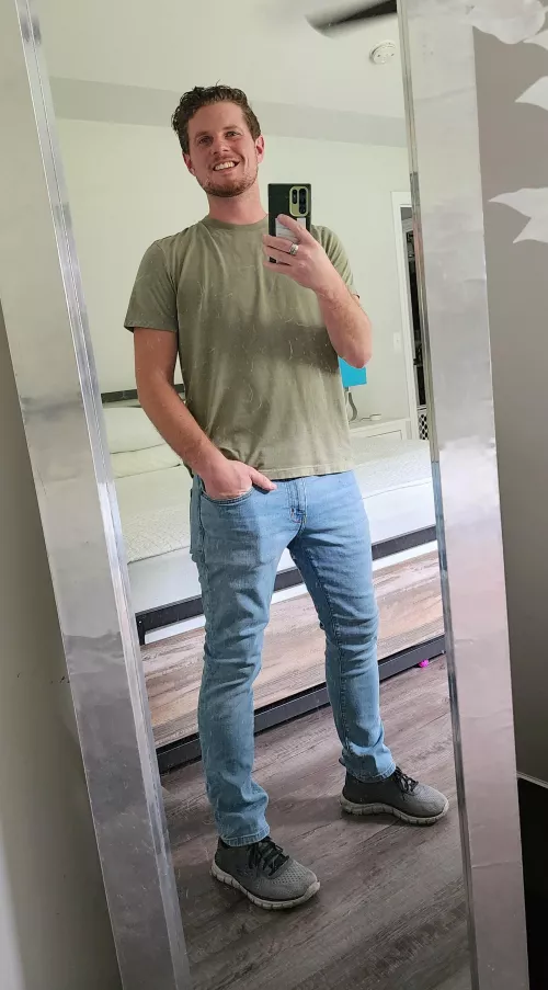 Ready for my first Friday night out in ages (ignore the filthy mirror lol)