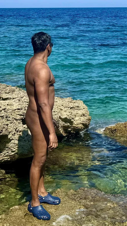 Spent some time naked at a Naturist Cove in Sicily