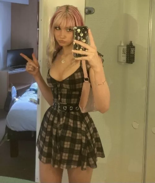 stole one of my sisters sluttiest dresses<3 what do you think?
