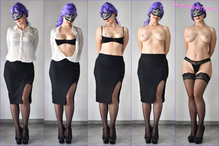 You decide what to do with my panties, but the stockings stay on!