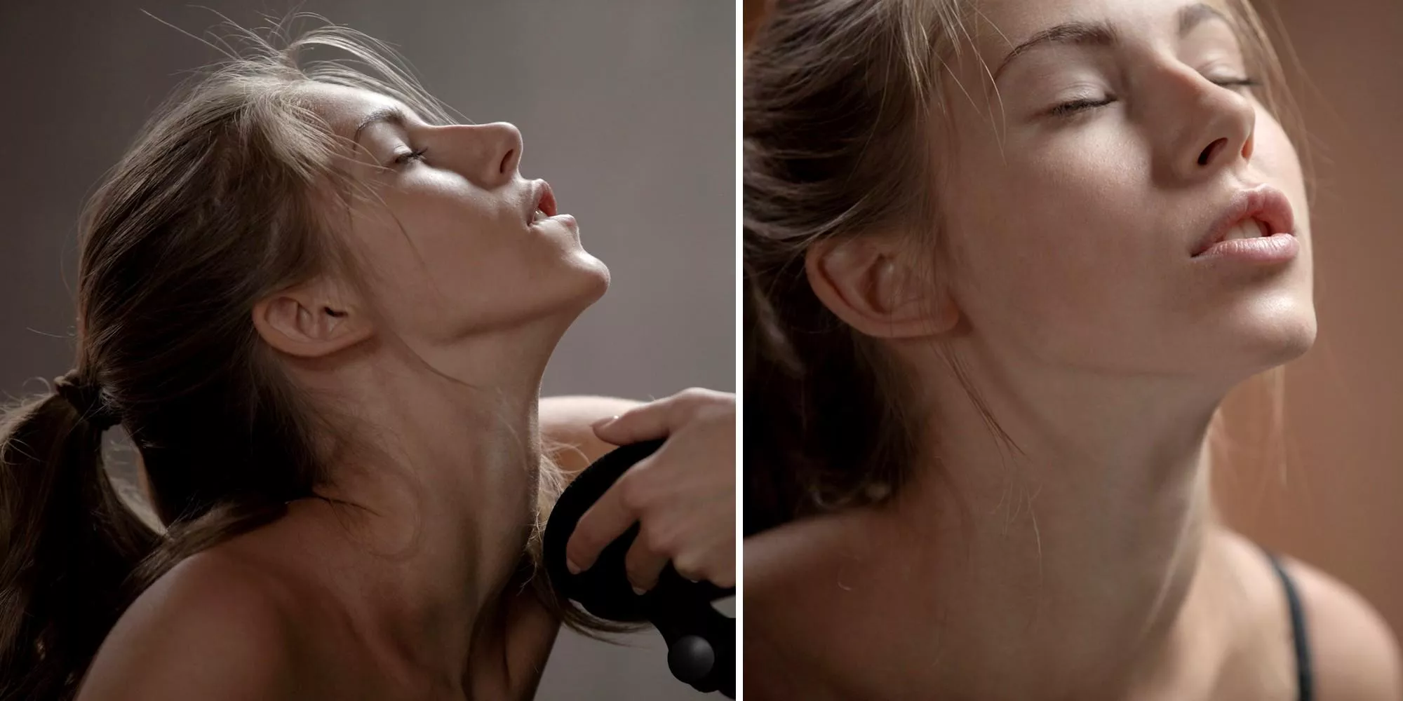 A moment of grace and perfection: our goddess having an orgasm. Let's just admire