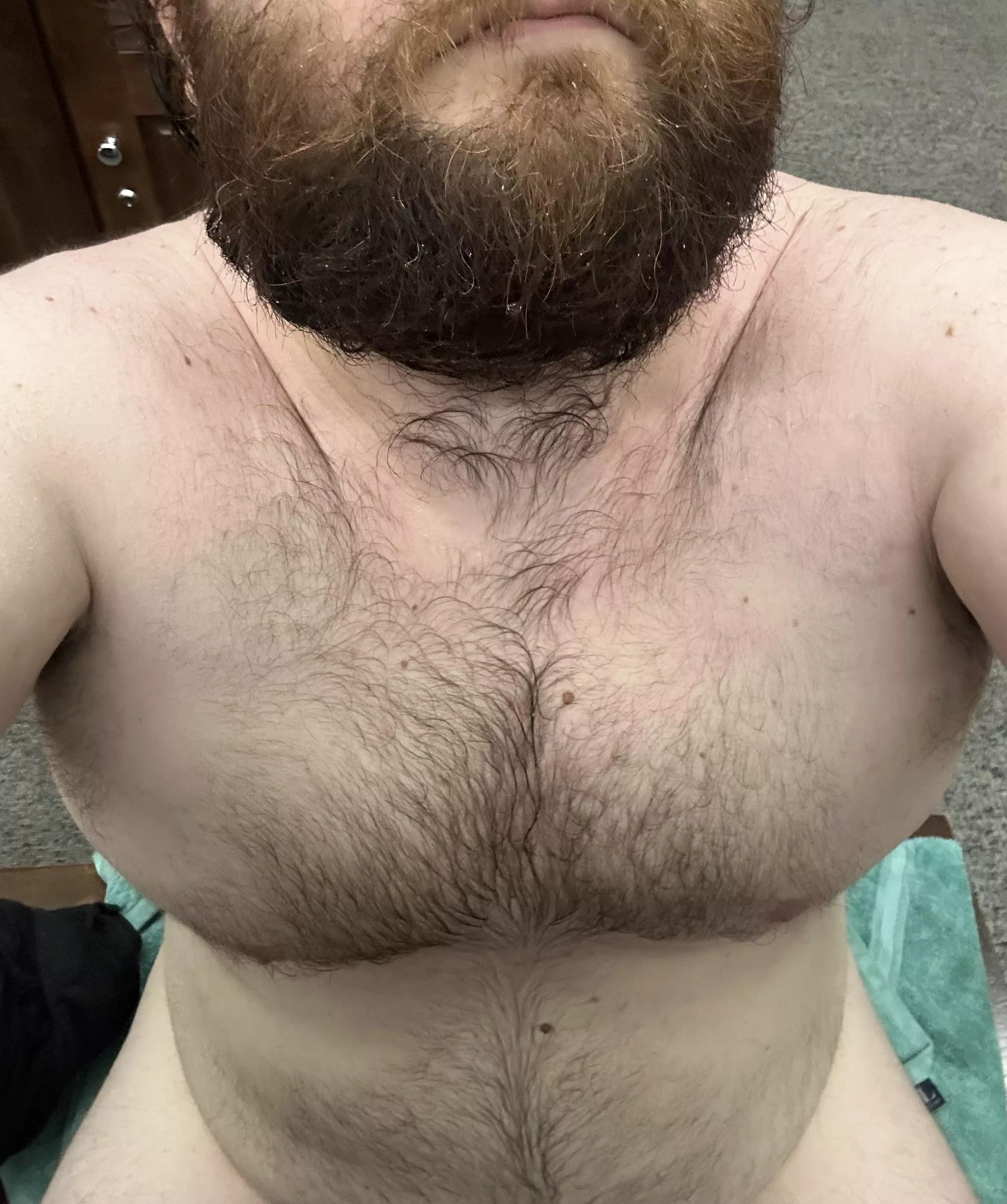 Fresh out of the shower after a 5am swim 🌊 