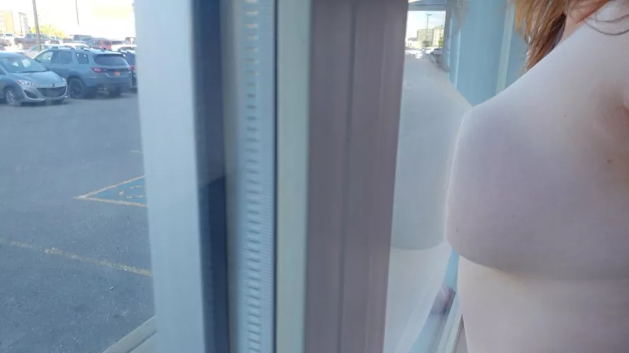 I wanted to get caught. The crowd outside enjoyed the show 