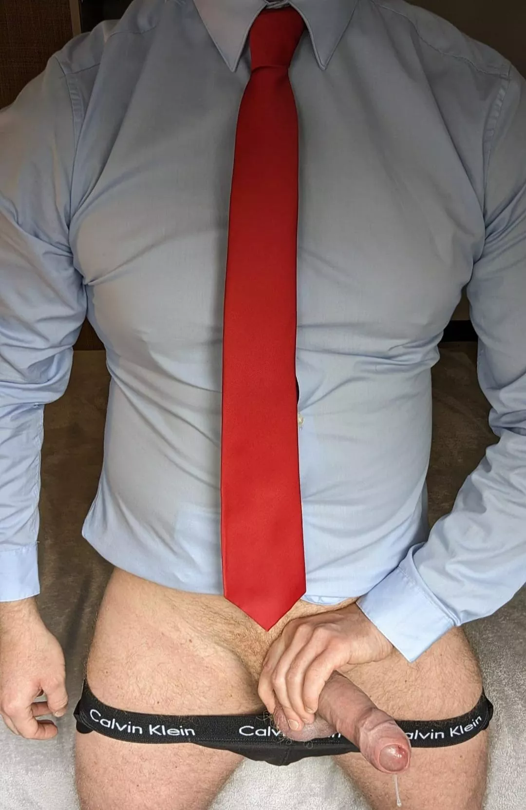 Shirt, Tie and Cum