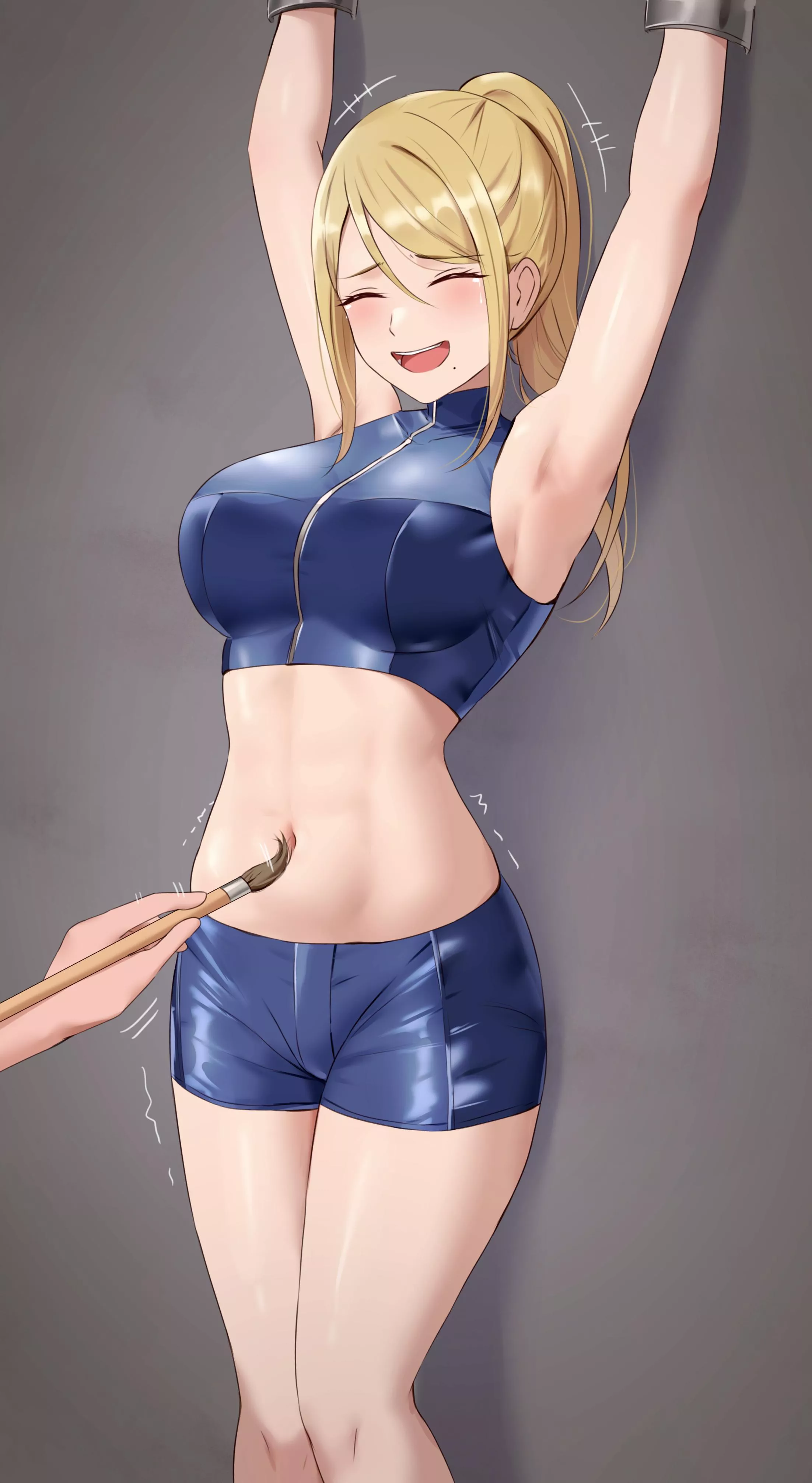 Tickling Samus [Metroid]