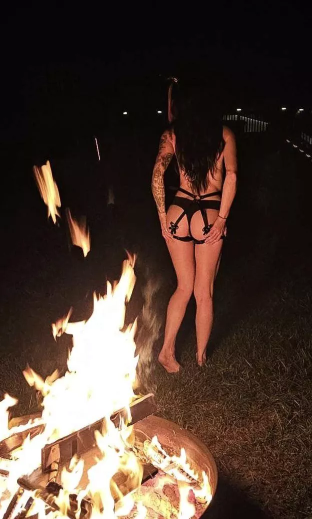 Warming up my little butt 