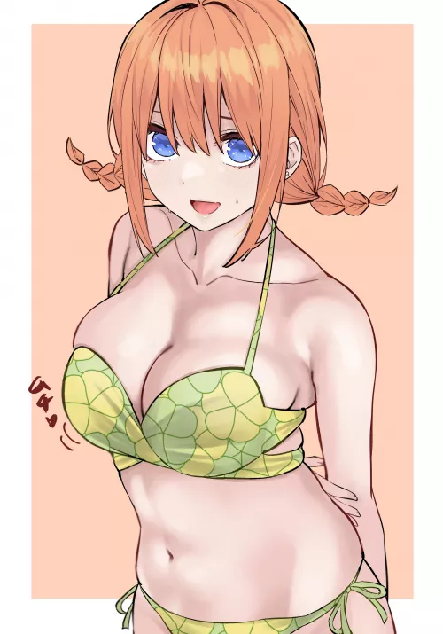 Yotsuba's Skintight Floral Bikini (Quintessential Quintuplets)
