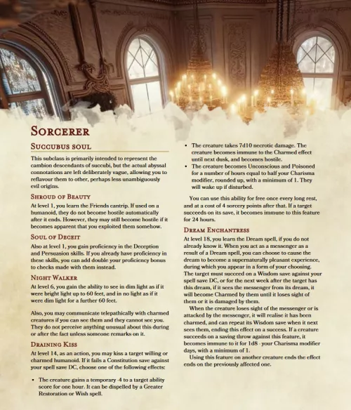 Another sexy subclass, which may clue you in as to what kind of characters I like to play <3