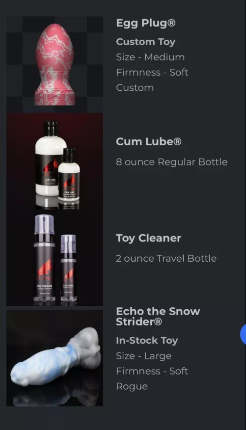 My first Bad Dragon order! ❤️