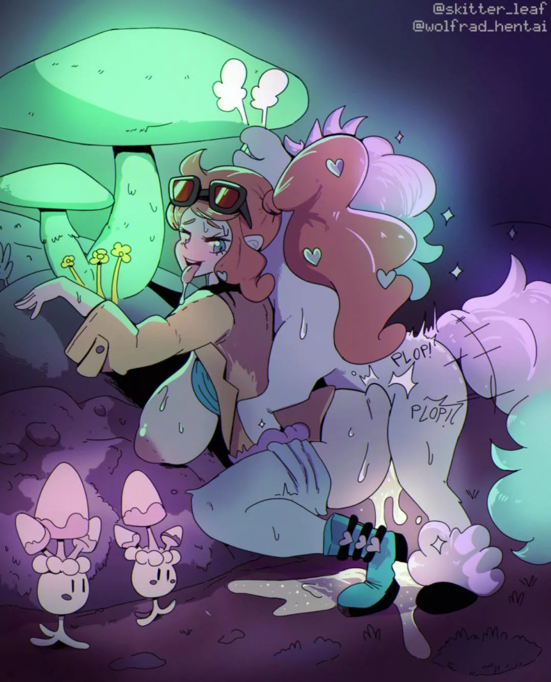 Special Research Expedition on Galarian Ponyta in Glimwood Tangle~ (Skitter Leaf & Wolfrad Hentai)