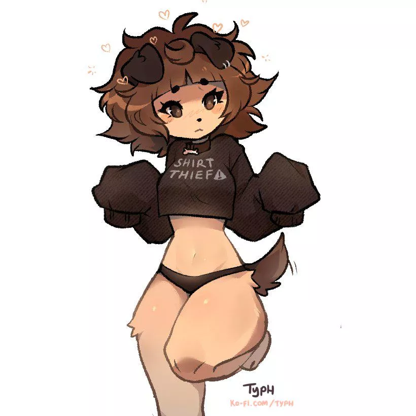 Stole this jumper from my master but he's just giggling, too bad I'm a dumb pet and can't read