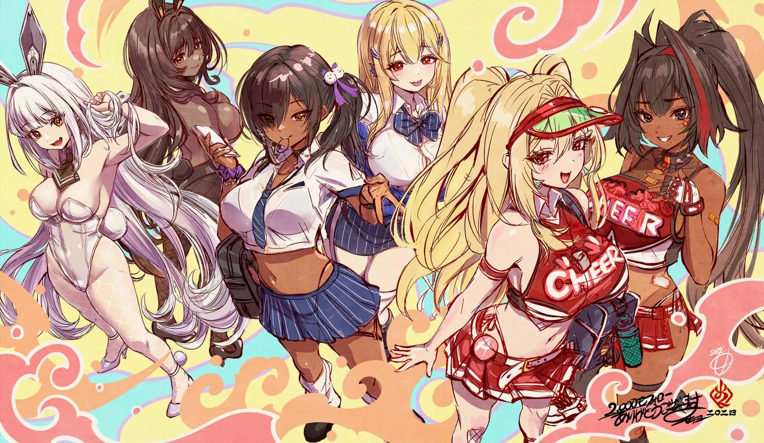 Blanc & Noir, Naga & Tia and Clay & Bay (kanchiyo) [Goddess of Victory: Nikke]