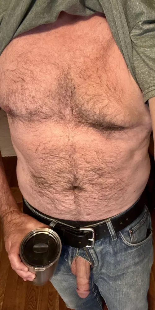 I know this stake isn’t close to being ready for steak tacos, but the coffee’s perfect 