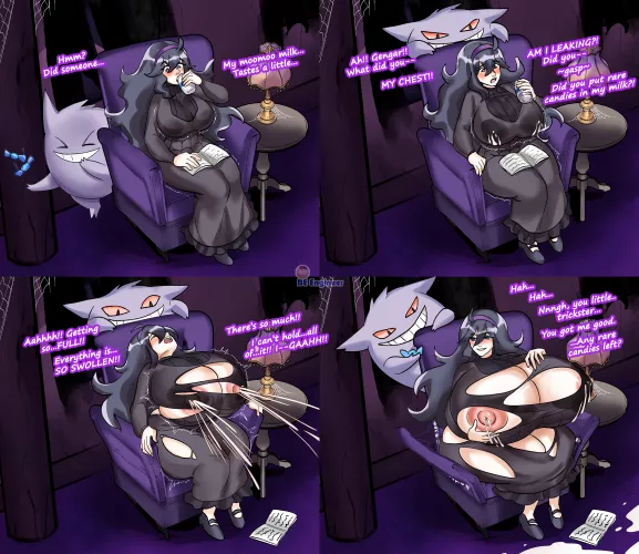 Little known fact: Gengars love curves! (OC)