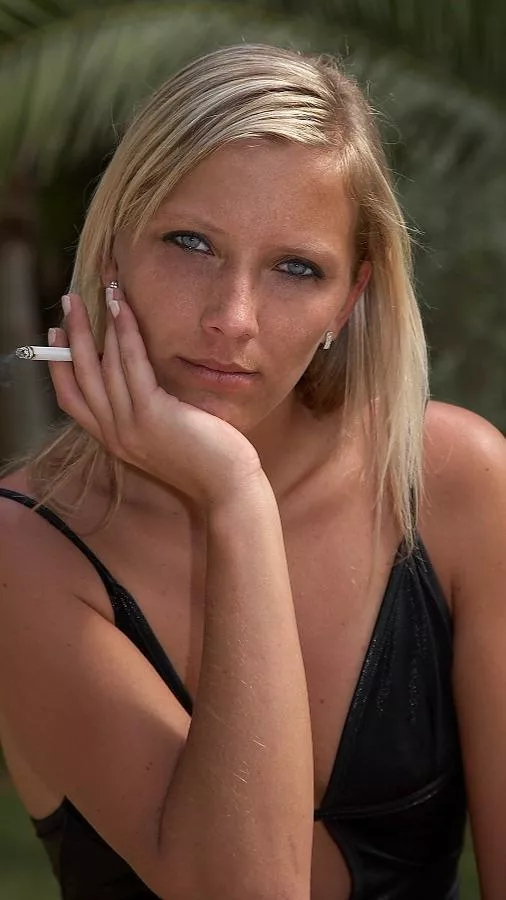 Smoking woman