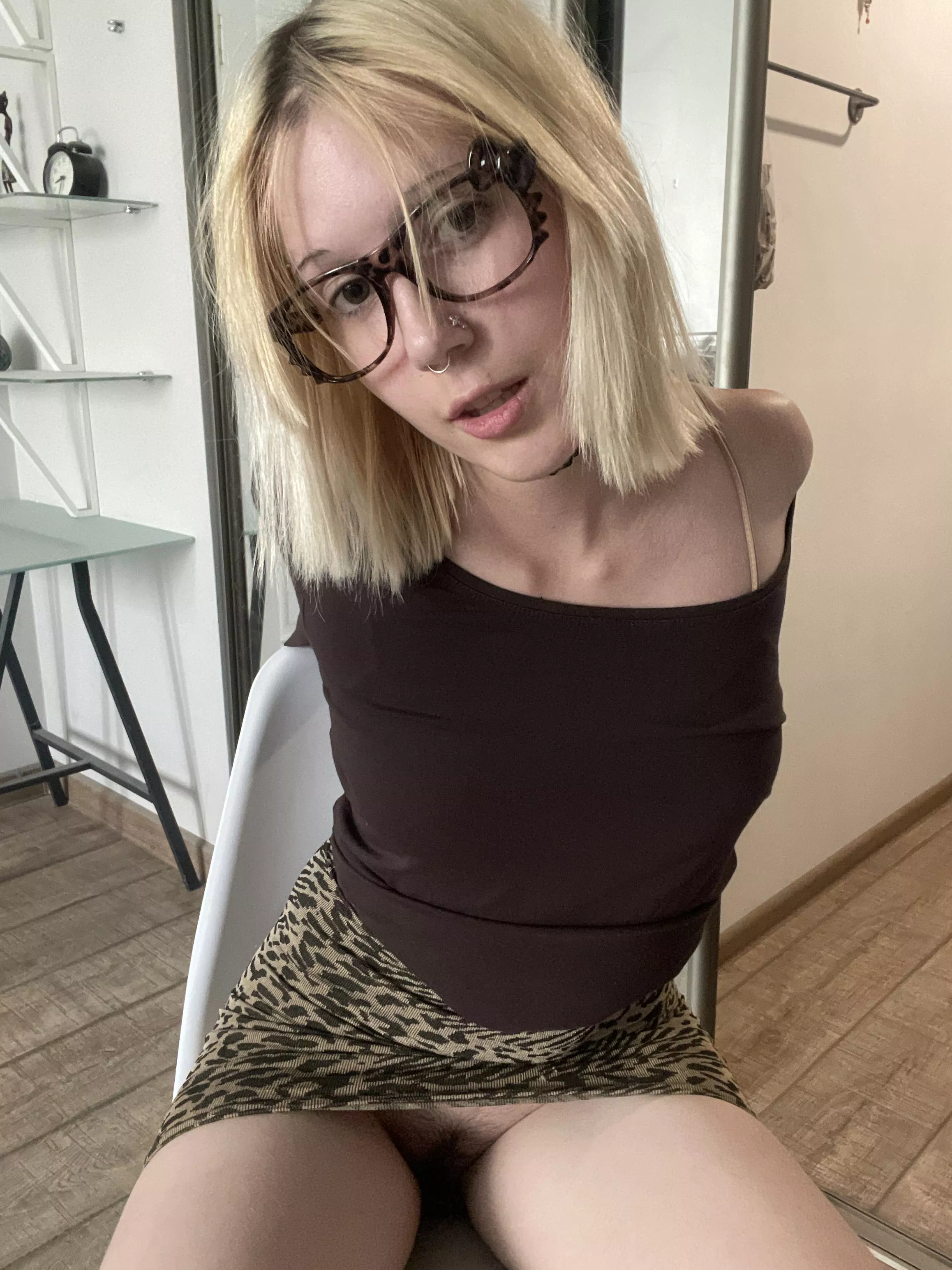 without panties, but with fur