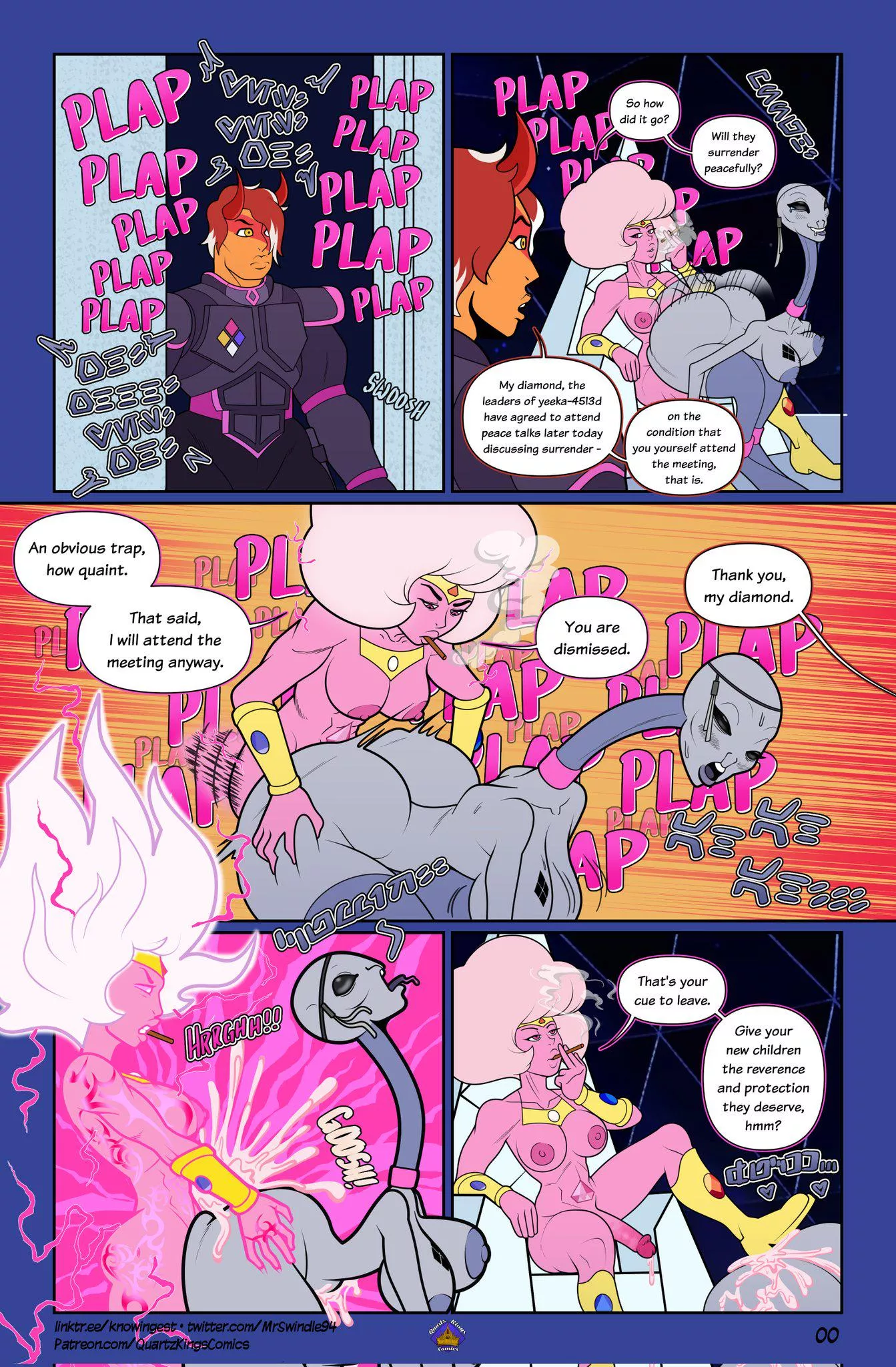 A Predictable Trap (all hail empress pink au) (Art by MrSwindle94/UnknowingestArt) 