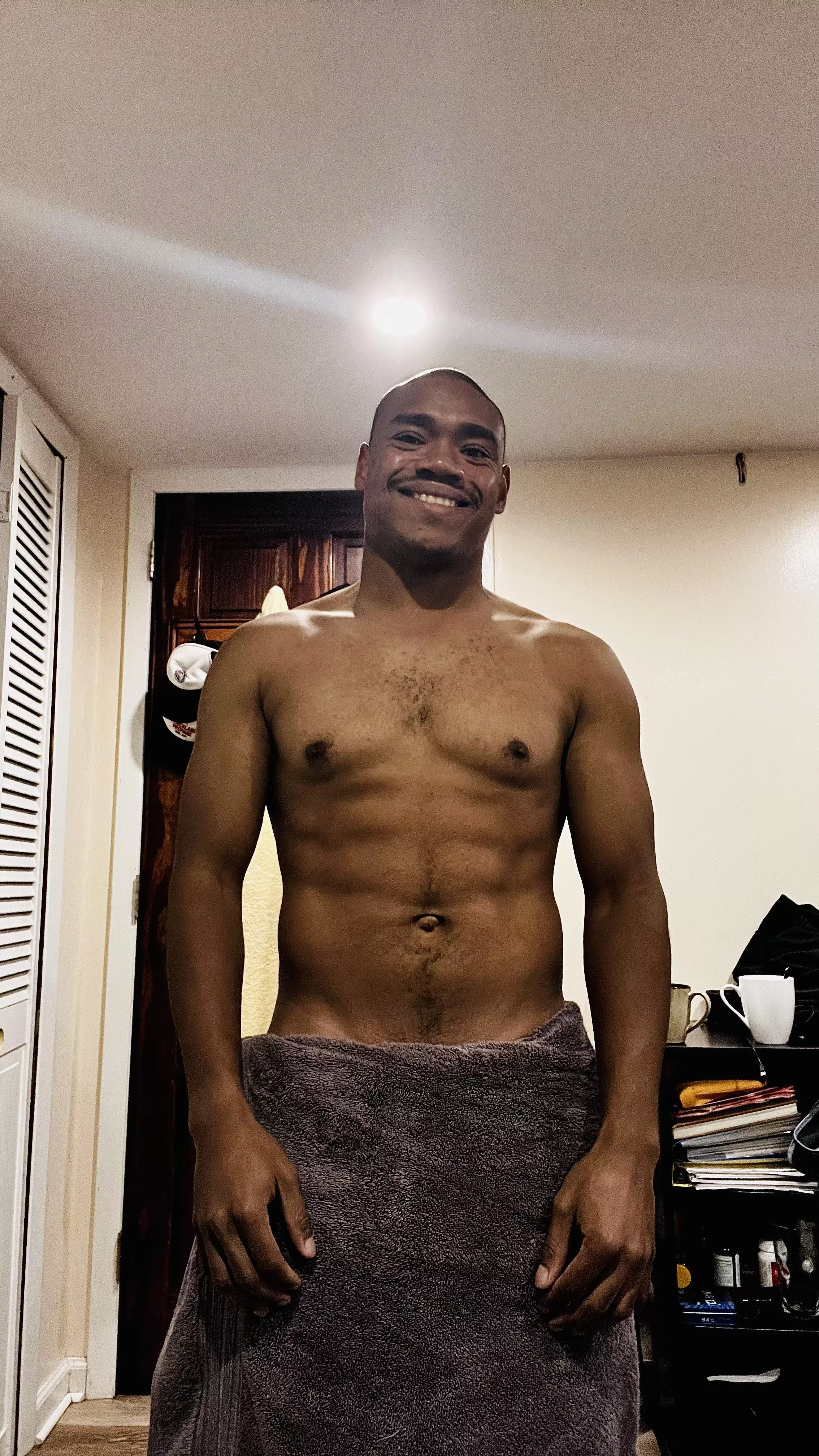 All nice and clean after my shower. Make me dirty again?