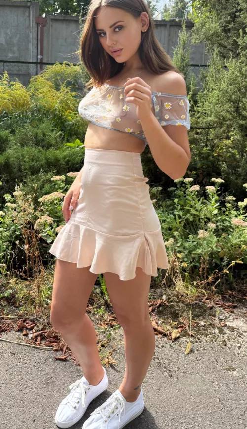 I hope you like my sheer crop top