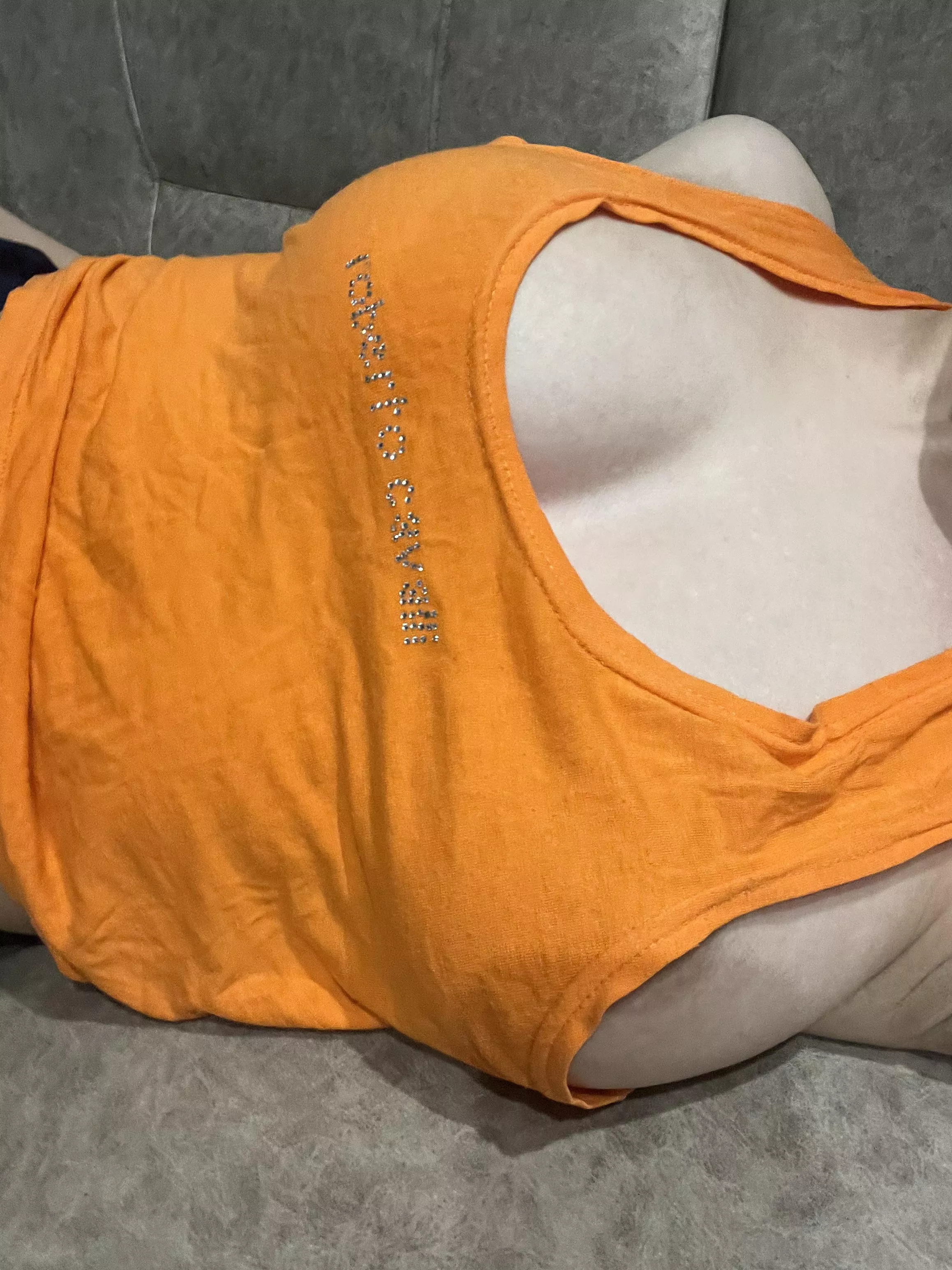 I want you to take off my T-shirt and caress my nipples