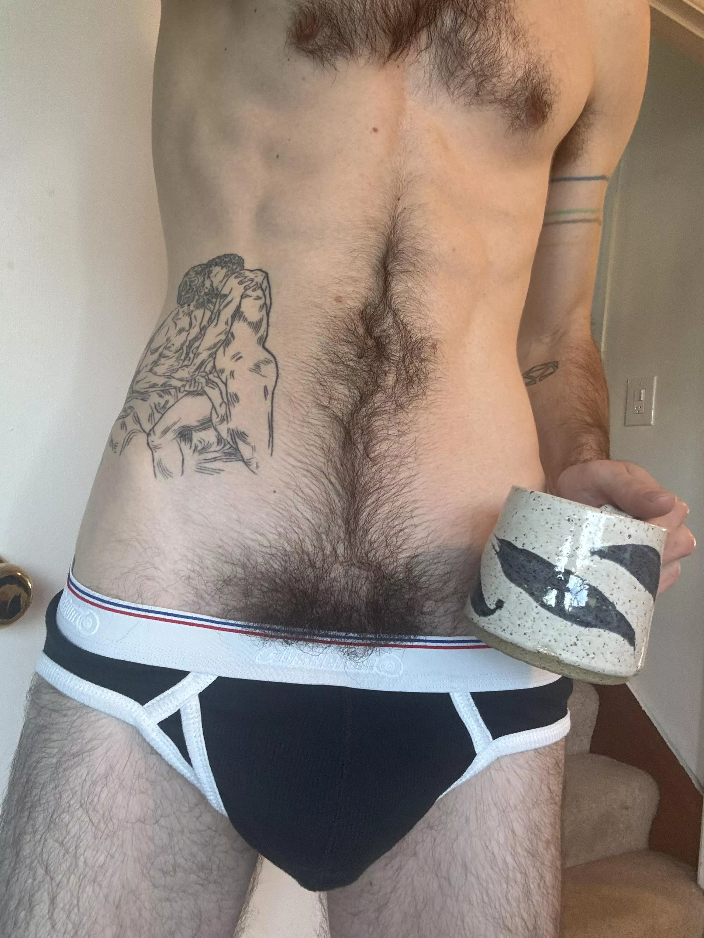 Just the bush peeking out