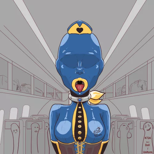 Not being able to see, she's not handing any meals or coffees to her passengers, but she could be of service in better ways