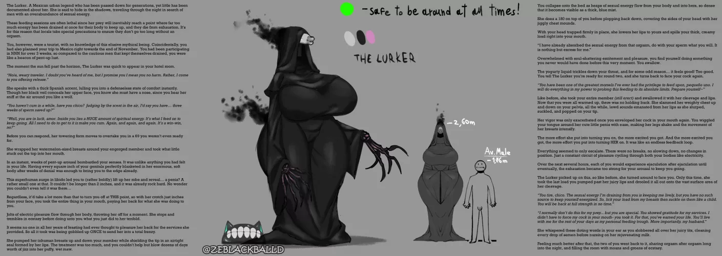The Lurker- POLL IN COMMENTS [Femdom] [Monster Girl] [Paizuri] [Blowjob] [Cum Eating] [Multiple Orgasms] [Energy Drain] [NNN] [Mini-Giantess] [Spanish Girl] [Small Dick Futa] [Mommy Dom] [Artist: ZeBlackBalld]