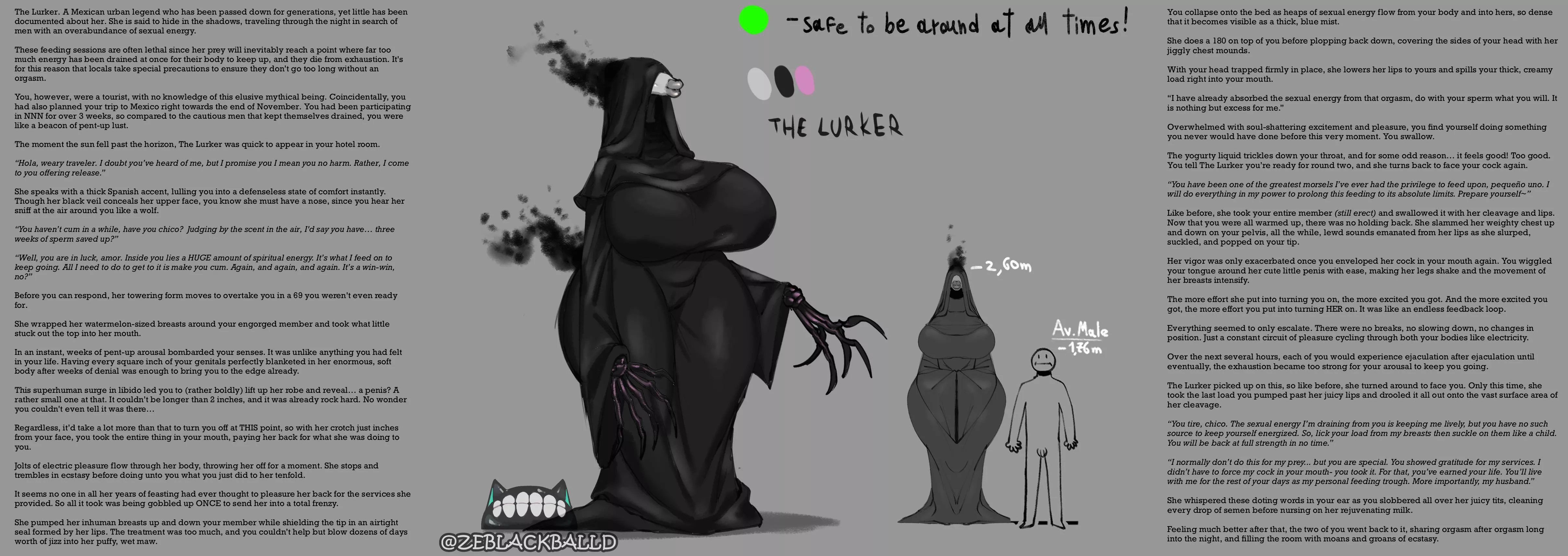 The Lurker- POLL IN COMMENTS [Femdom] [Monster Girl] [Paizuri] [Blowjob] [Cum Eating] [Multiple Orgasms] [Energy Drain] [NNN] [Mini-Giantess] [Spanish Girl] [Small Dick Futa] [Mommy Dom] [Artist: ZeBlackBalld]