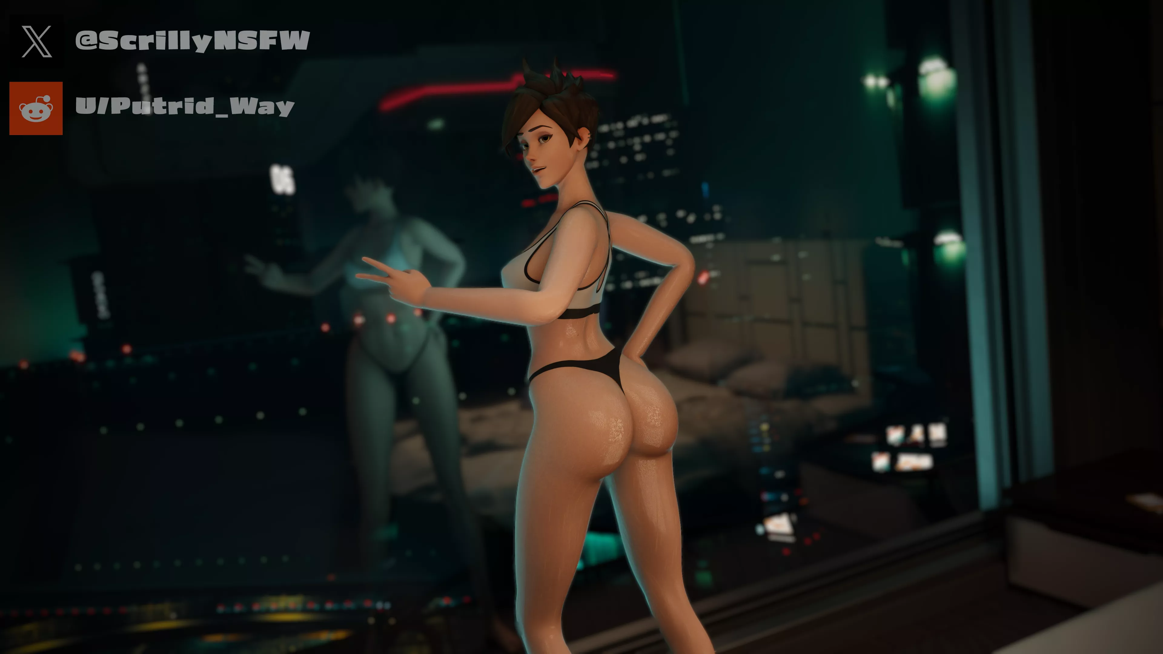 Tracer in her penthouse