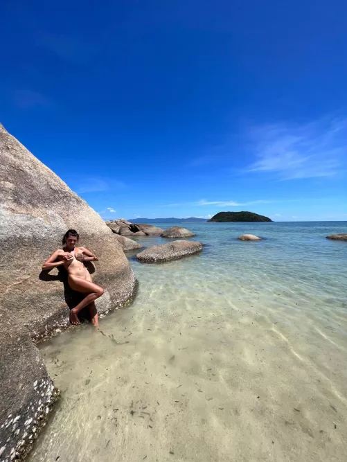 What a view, just me and the ocean