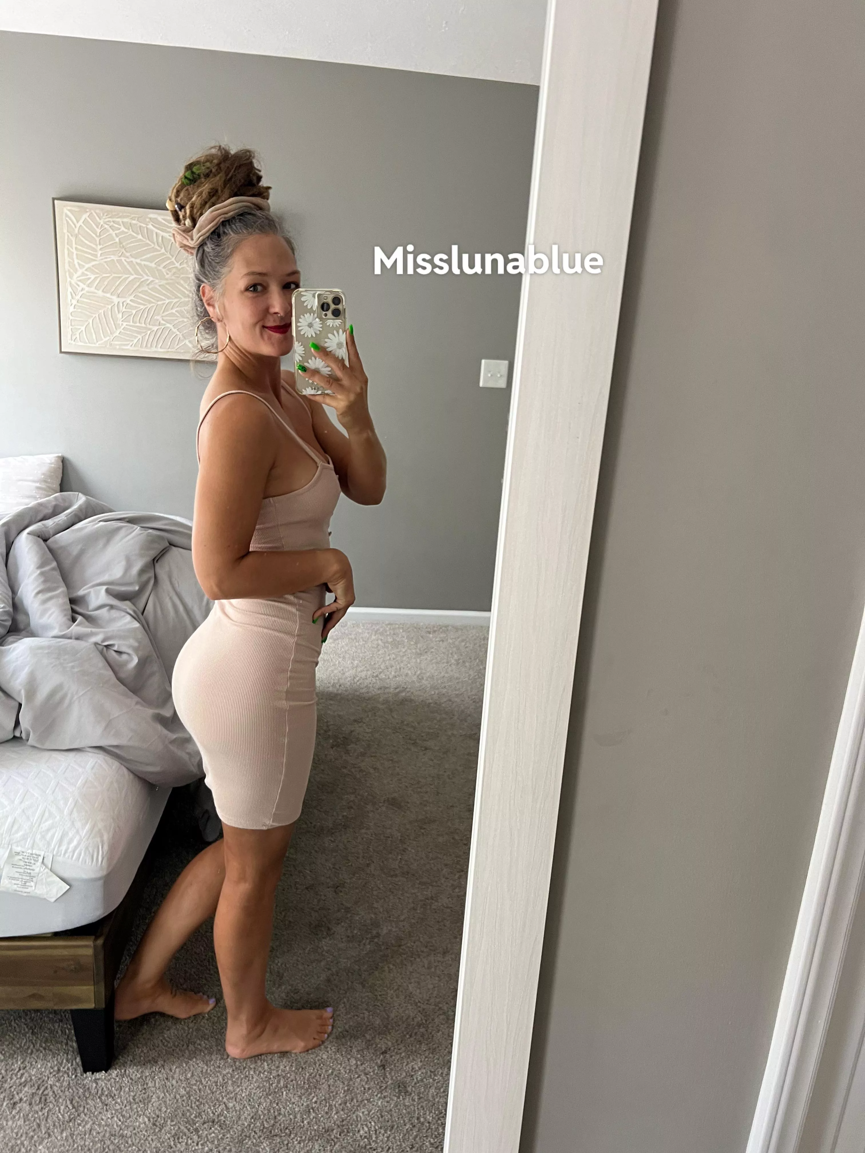 Borderline see through and nipping out but DAMN the curves and fabric make me feel ;)