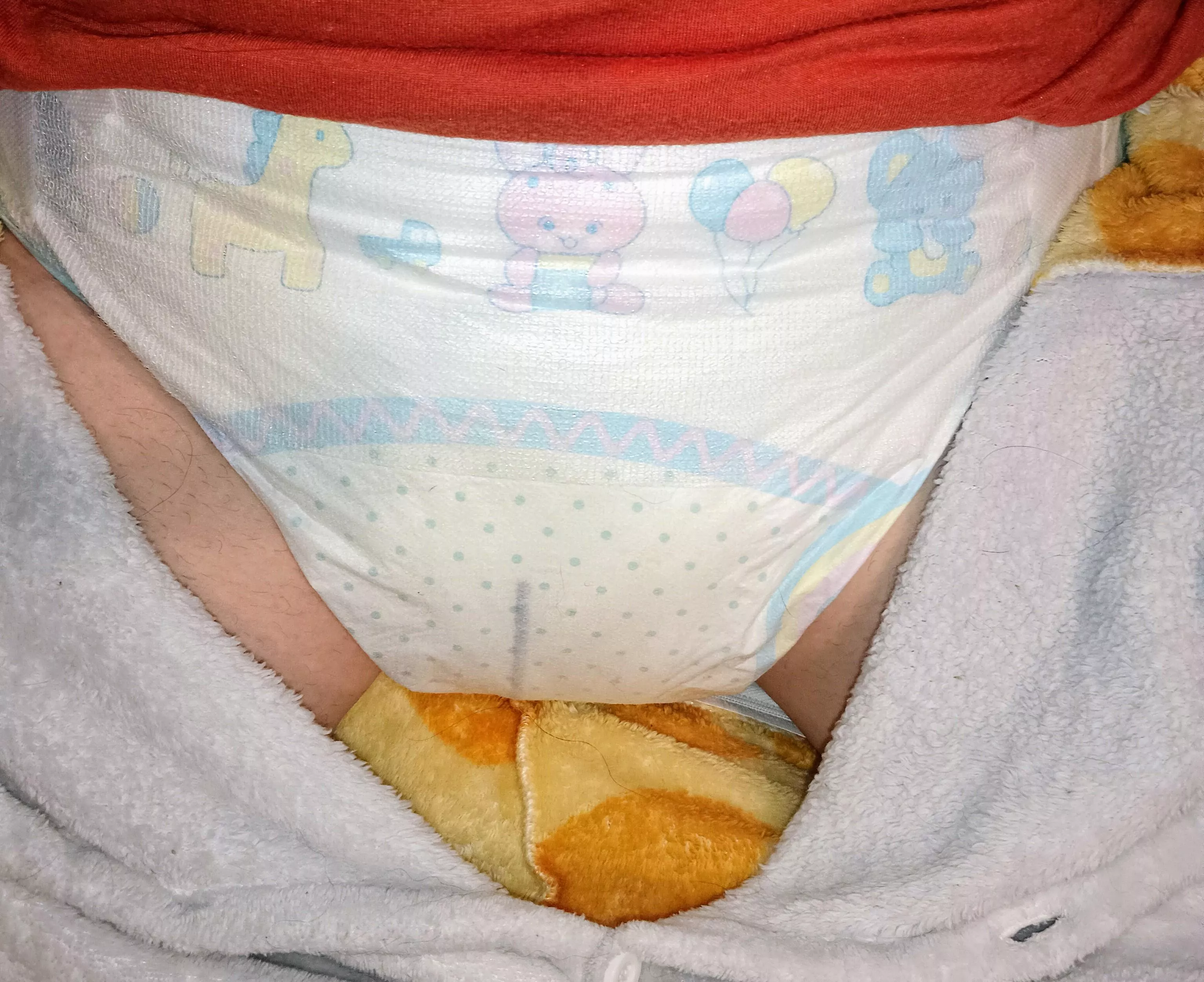 Daddy... Can you change me? I peed the bed again... 