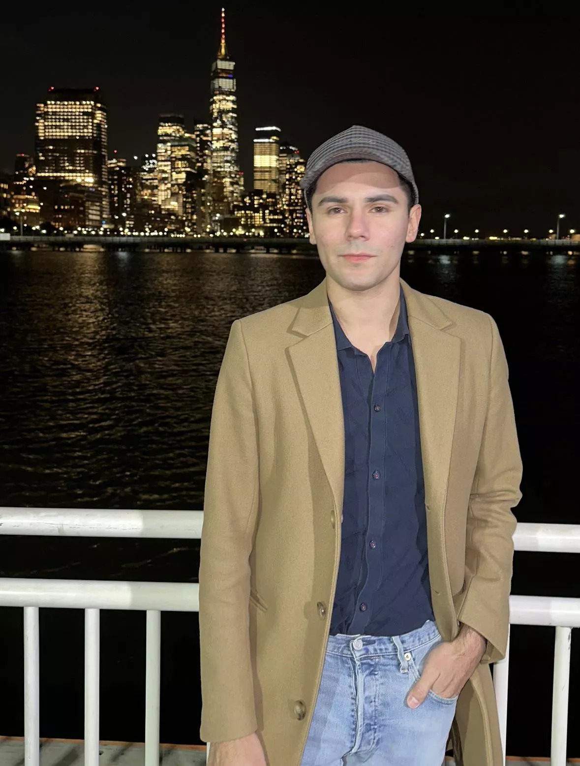 Getting used to my haircut, hence the cap even at night 😂